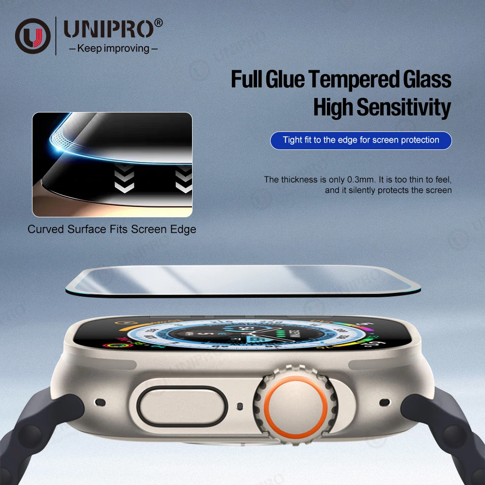 Unipro Screen Protector 3d Full Coverage Waterproof 41mm 45mm 49mm For ...