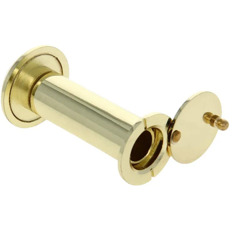 Modern Style WiFi Digital Door Viewer with Night Vision Motion Detection 200 Degree Angle Brass Doorbell Camera Peephole Eye