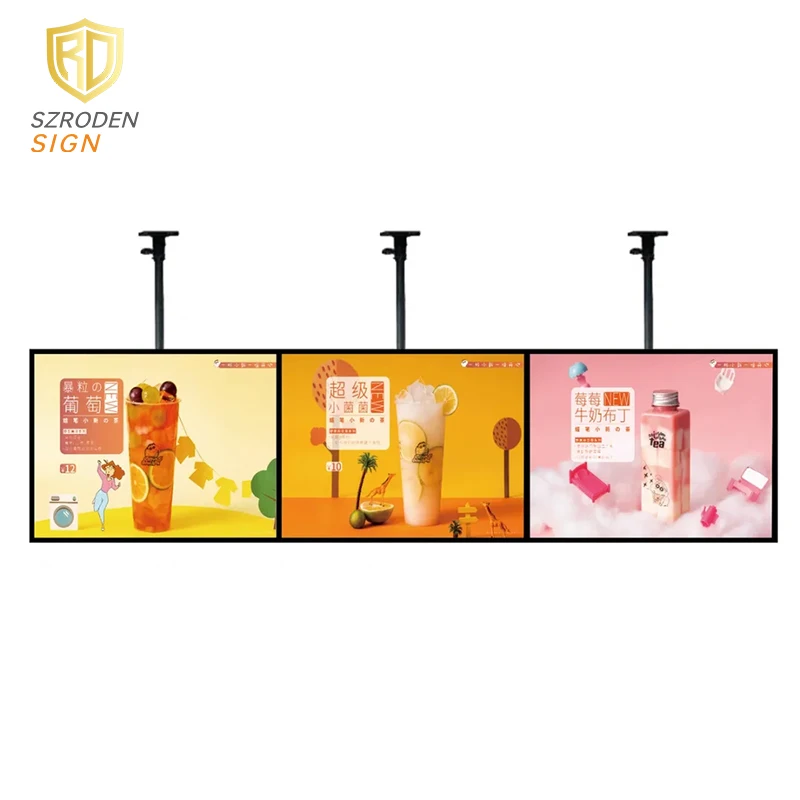 Snapper Box Display Restaurant Menu Display Boards Led Aluminum Snapper Frame Temper Glass ...