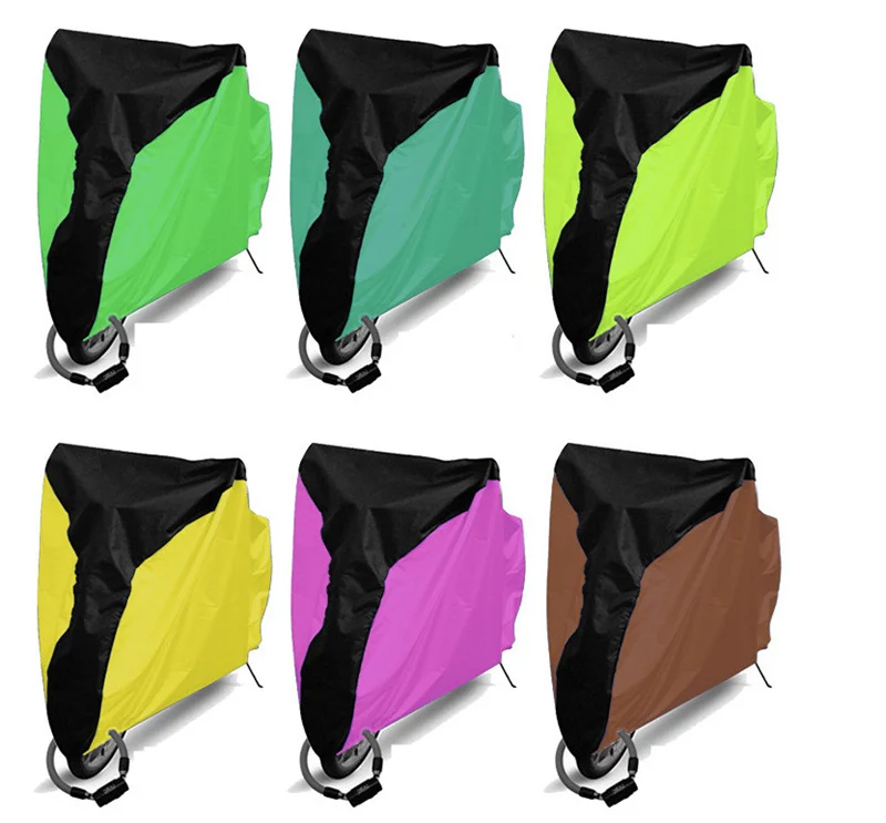 Amazon High Quality 210T 210D Bicycle Cover Bike Silver Polyester Rain Waterproof Sunscreen Dust UV Protection Cover