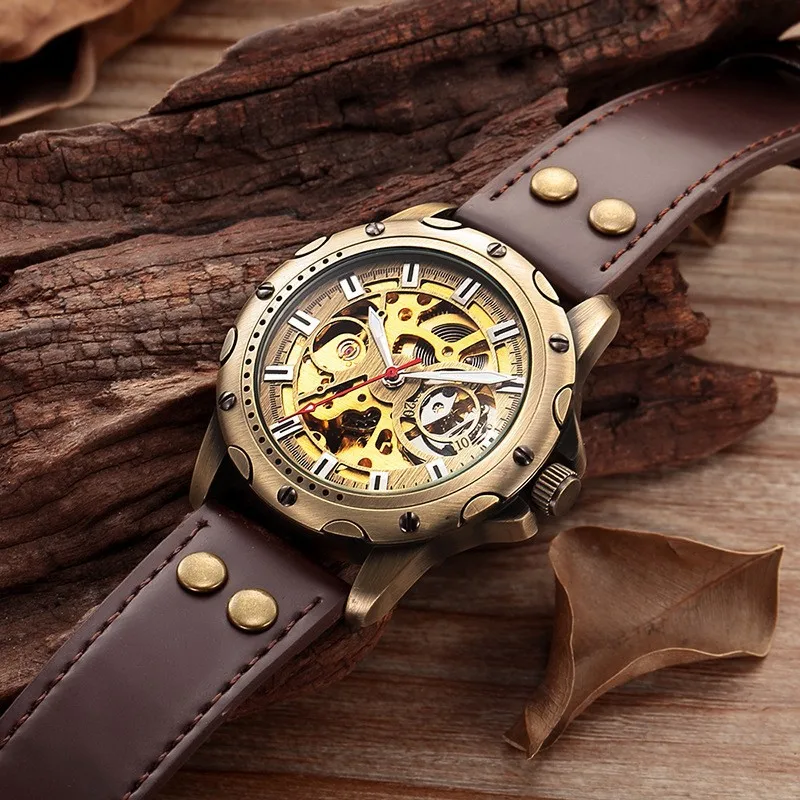 Shenhua Antique Copper Mechanical Men's Watch