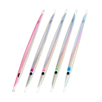 New Style 3D Printed Long UV Metal Artificial Hard Bait Jig Lead for Boat Fishing Tuna 80g 100g in Stock Wholesale – Metal Jig – view 2