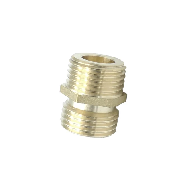 Brass Threaded Pipe 1/2 Male Connector Inlet Joint Forged Fittings ...