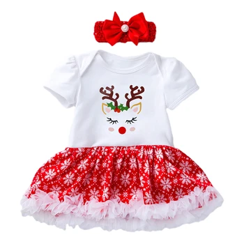 Baby Christmas Clothes - Cute Santa Claus Romper Dress