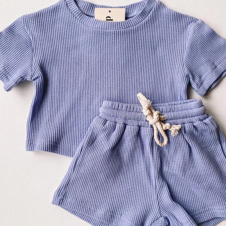 Baby Waffle Short Sleeve Top main image 0