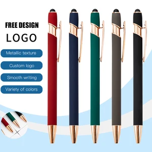 Wholesale Aluminum Rod Ballpoint Pen Metal Press Ballpoint Pen High-End Office Stationery Continuous Ink Ballpoint Pen