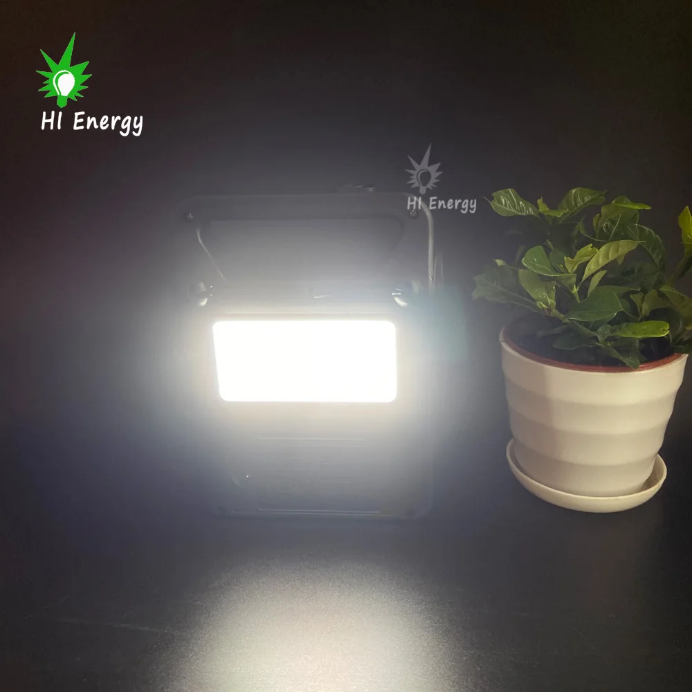 HiEnergy LED Lantern Light Multi-Purpose Solar Panel Camping Lamp with USB Charger and Battery Power Camping Kit