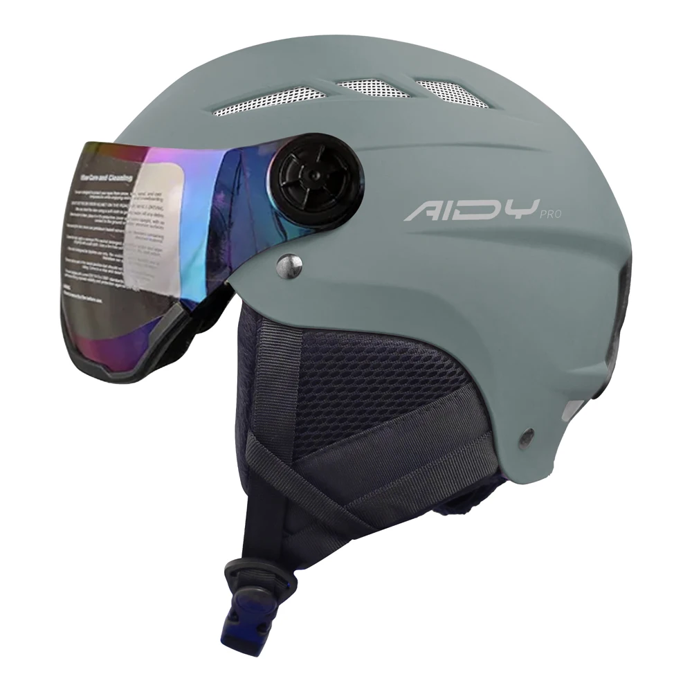 OEM Factory Skiing Helmets with Goggle Safety CE En1077 Approved Snowboard Helmet Winter Snow Sport Helmet Kids Youth Adults