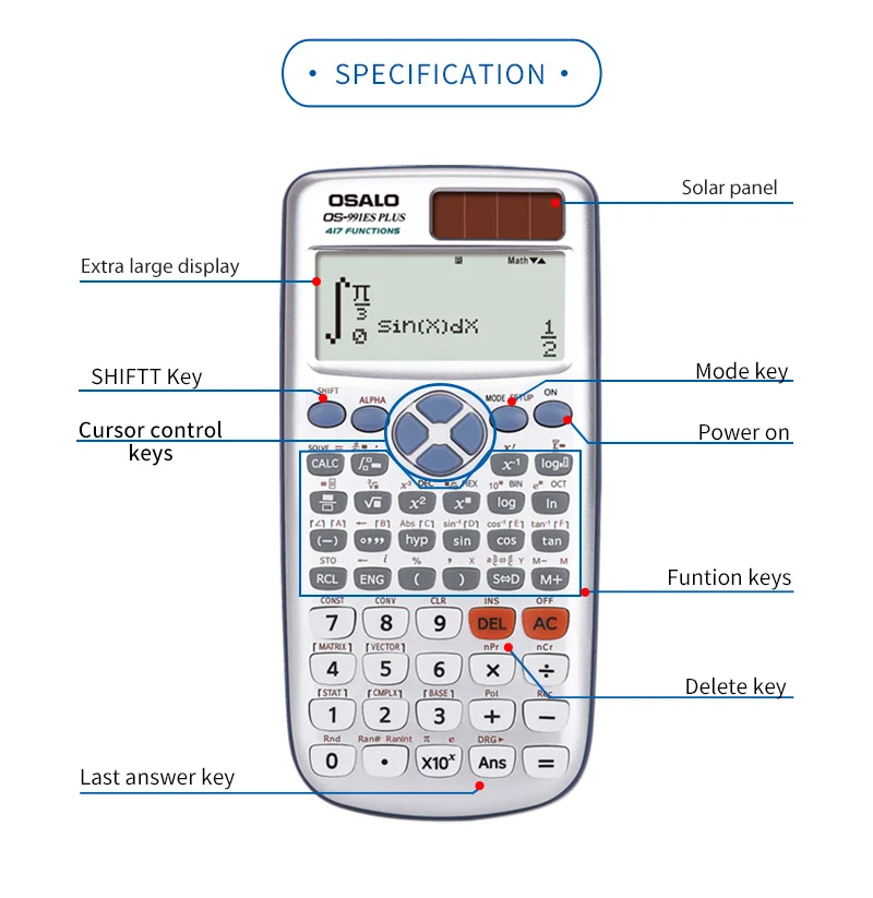 High Quality 417 Function Scientific Calculator Price Os-991es Plus For ...