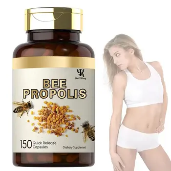 Private label Bee propolis capsules bee propolis extract Propolis Honey Extract Royal Jelly Natural hard capsules