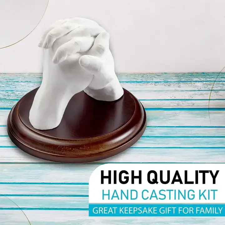 3d Cast of Hands for Two Alginate Impression Powder 3d Baby Casting Kit for Baby Hand and Feet DIY Plaster Hand Mold