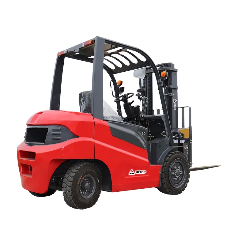 3 Way Stand On Forklift 3.0 Ton 5 M Lifting Height 30T 45 48 Volt Light 48V Charger Fork Lift Contactor Red Led Flood Truck