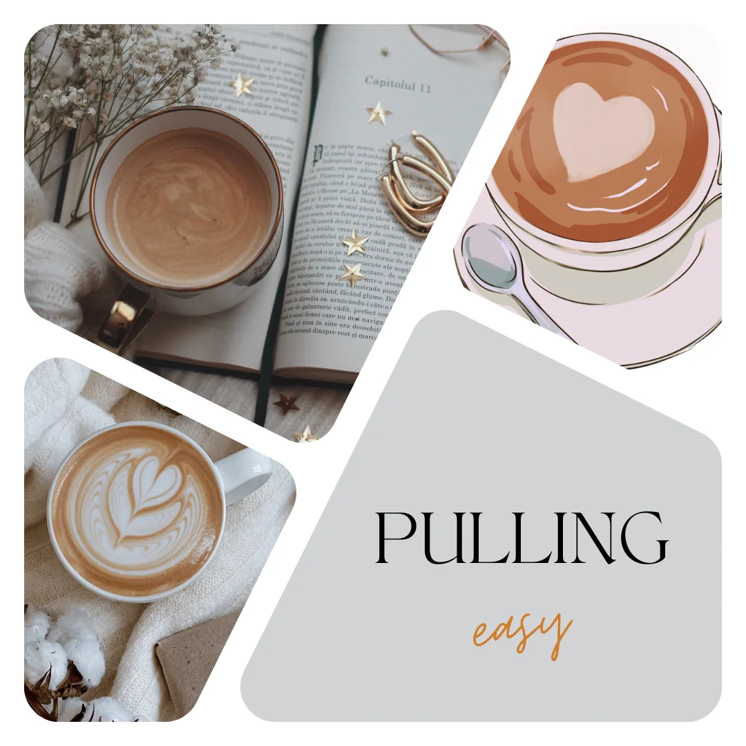 Reusable Plastic Coffee Stencils DIY 4PCS a Set Printing Tools Flowers Templates for Different Patterns Milk Frothing Pitcher