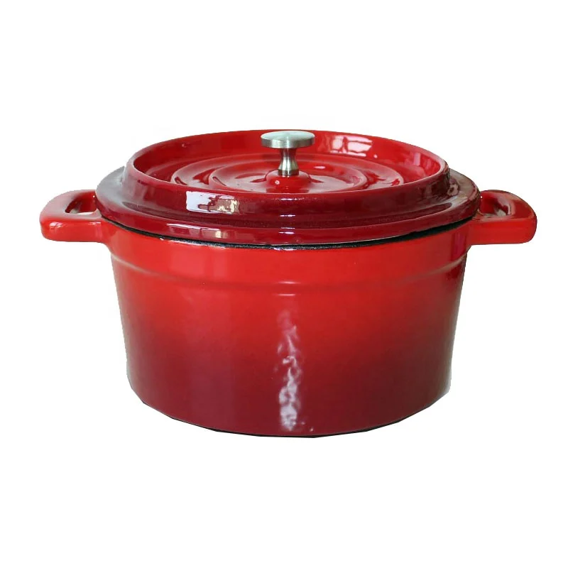 
Мини Cocotte эмалированный чугунный голландский горшок для духовки 