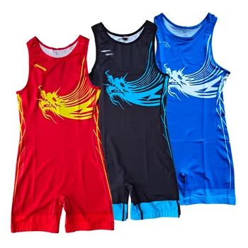 2024 New Custom Men's Wrestling Singlet Sexy Women Wrestling Lift Weights Swimming Singlet