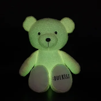 Custom glow-in-the-dark plush animal toy Super soft pearl velvet spandex plush toy doll corporate mascot throw pillow