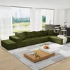Green + Chenille + Foam + 6 Seat