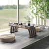 Mesa de ventana curva de 70 pulgadas