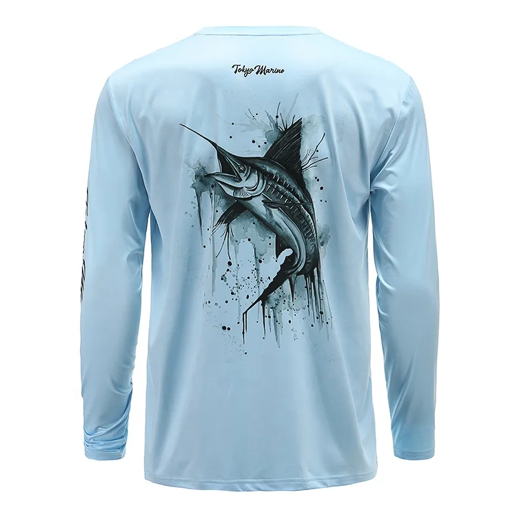 Blue Marlin Fishing HEAT PRESS TRANSFER PRINT for T Shirt Sweatshirt Fabric 248a 