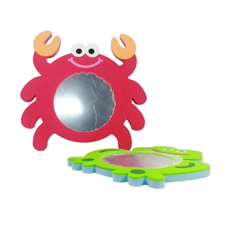 Cheap Magnetic + hot selling Eco-friendly,Non-toxic Cosmetic Mirror shape eva bath toy