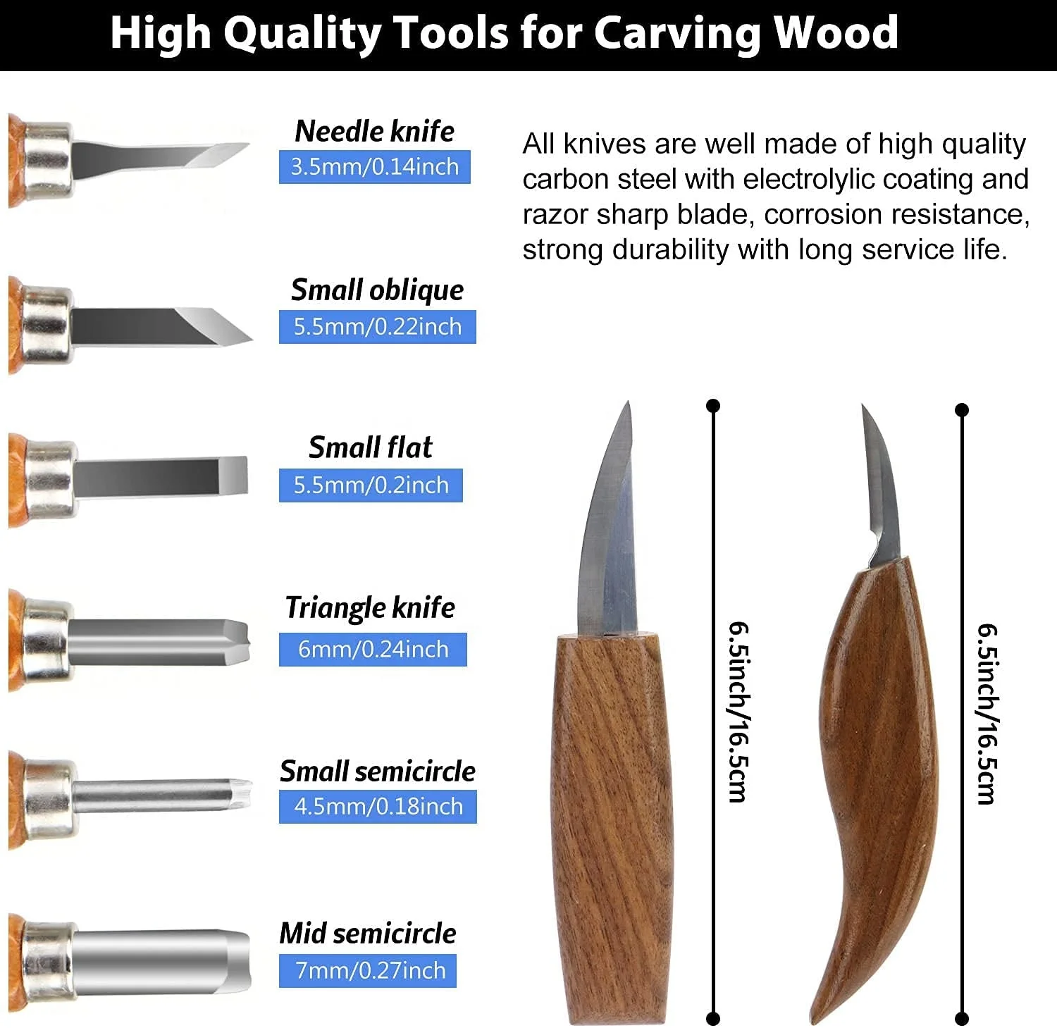 wood carving tools knife set 20pcs