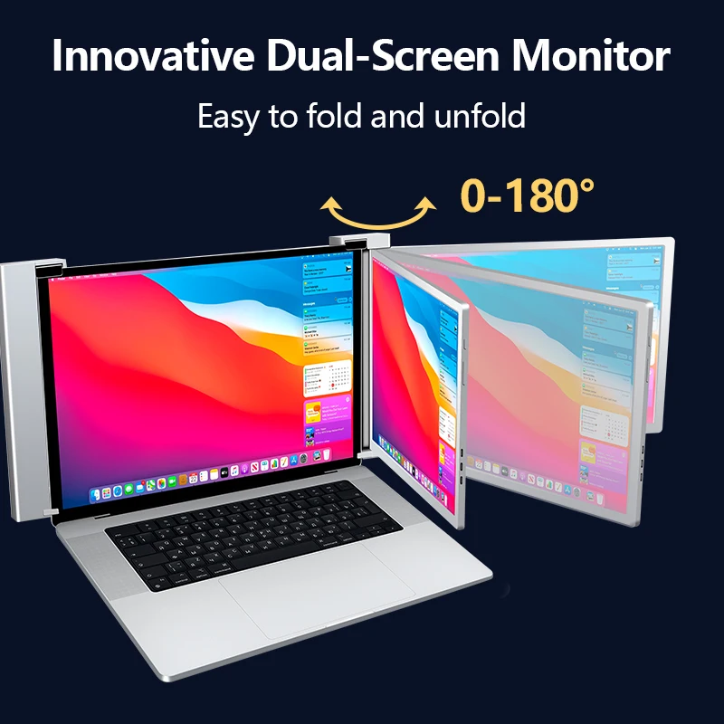 14 Inch Single Portable Monitor for Laptop Screen Extender With HDMI and USB C Port