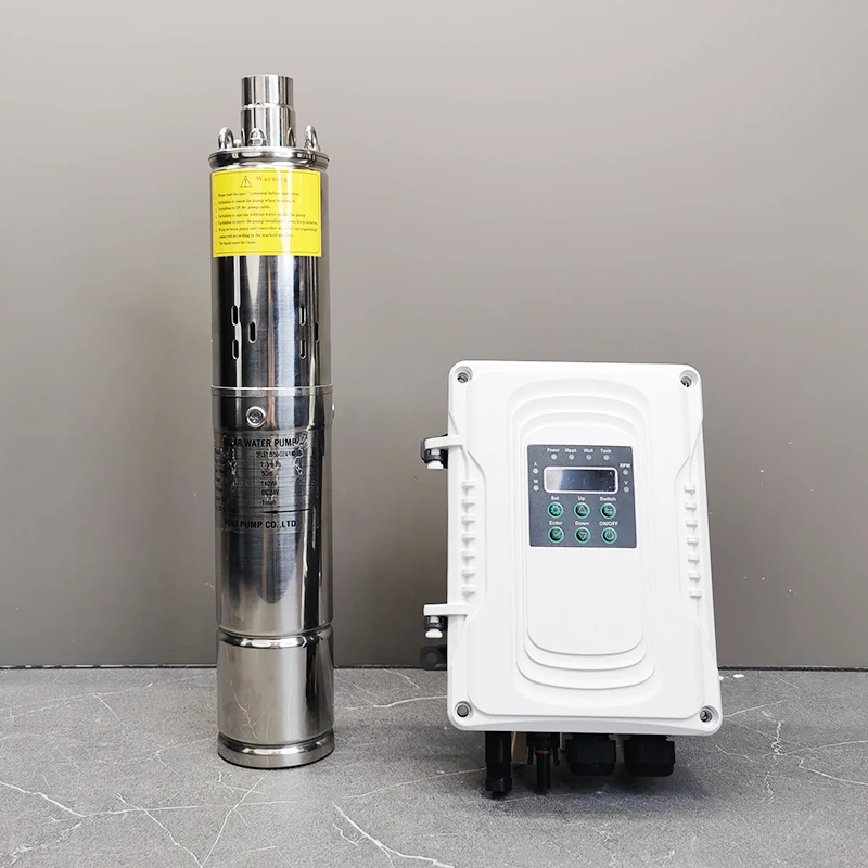 100 m Deep Well Solar Water Pump Solar Dc Brushless Solar Bore Pump Kit 3 Inch Submersible Solar Powered Deep Well Pump