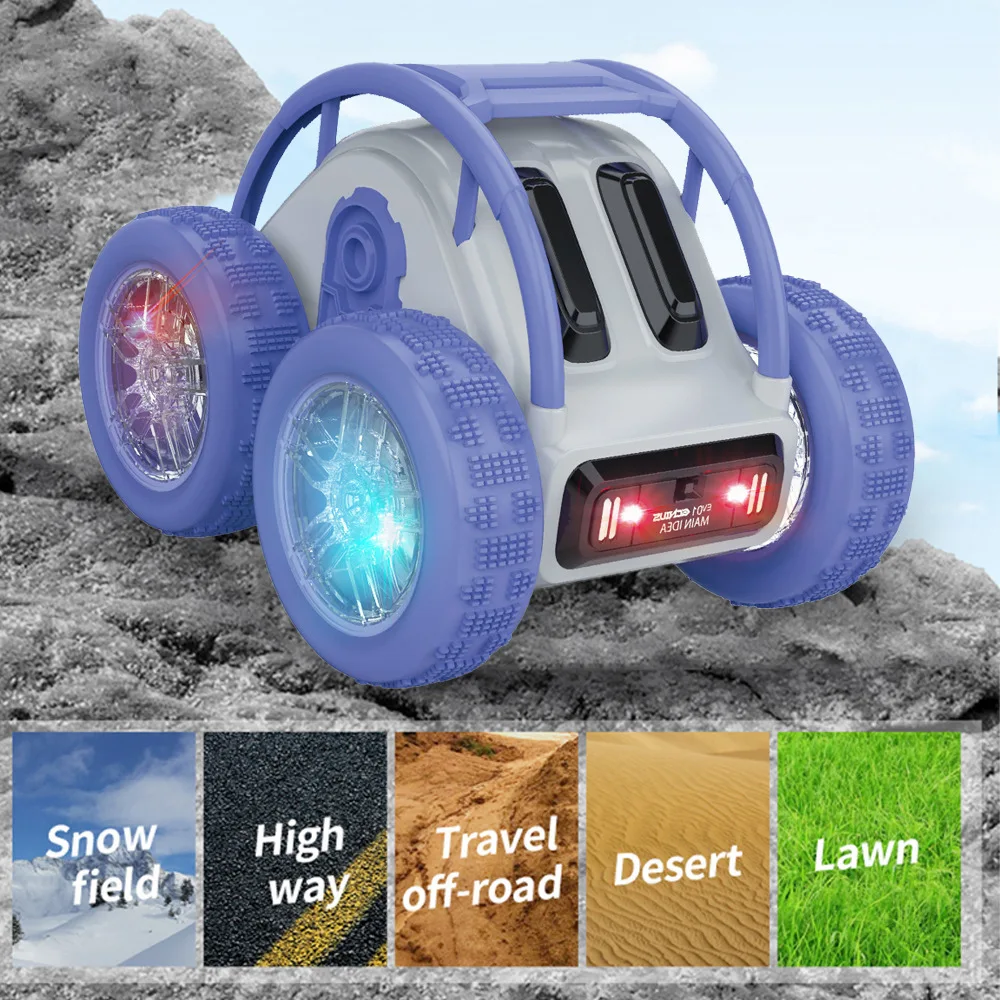 Hot Remote Control Cars for Children Tumbling Light Skeleton Stunt Car Model Plastic Toys for Children Car Gift Girl Boy Toys