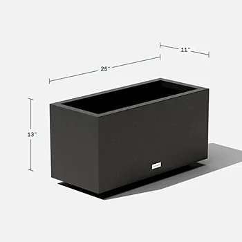 Low Profile Square & Cube Sizes Corten Steel Planter Large Rectangle ...