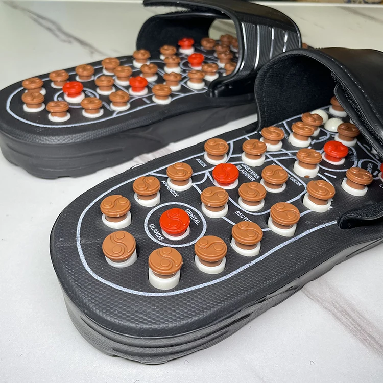 Лидер продаж 2022, тапочки для женщин, домашние массажные тапочки для иглоукалывания шиацу