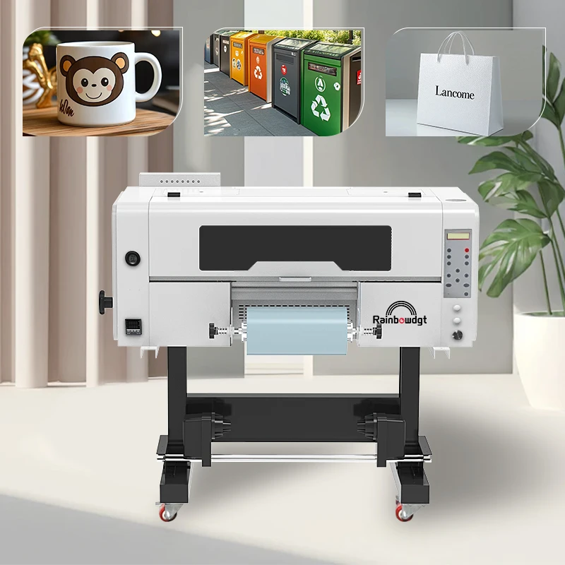 レインボーロゴプリンターエンボス加工機金属写真A2 Uvフラットベッド