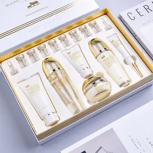 OEM 14pcs Sheep Placenta Active Face Tightening Set Moisturizing Firming Skin Care Cosmetic Set