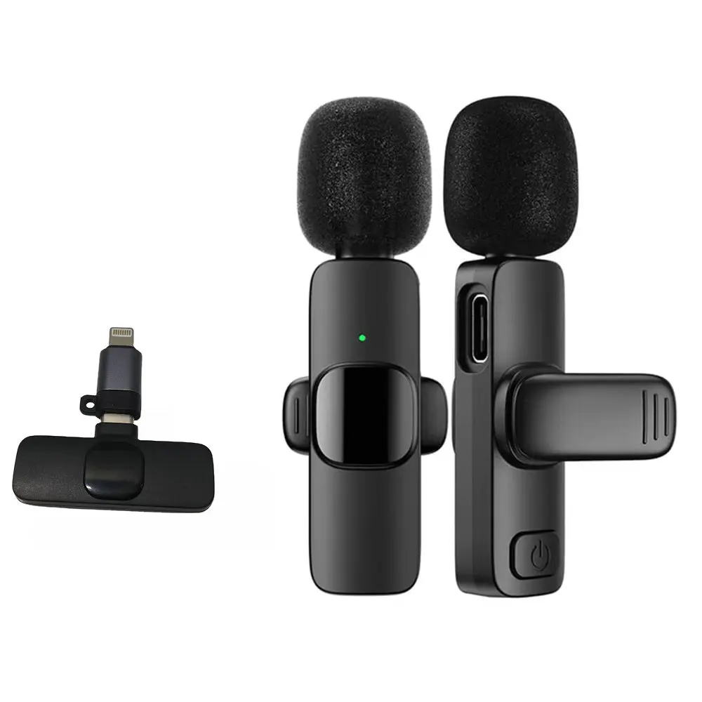 Mini K9 Wireless Microphone Android Micro Tie Sans Fil For Vlogging on Phone