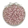 Cuentas de resina con purpurina - morado