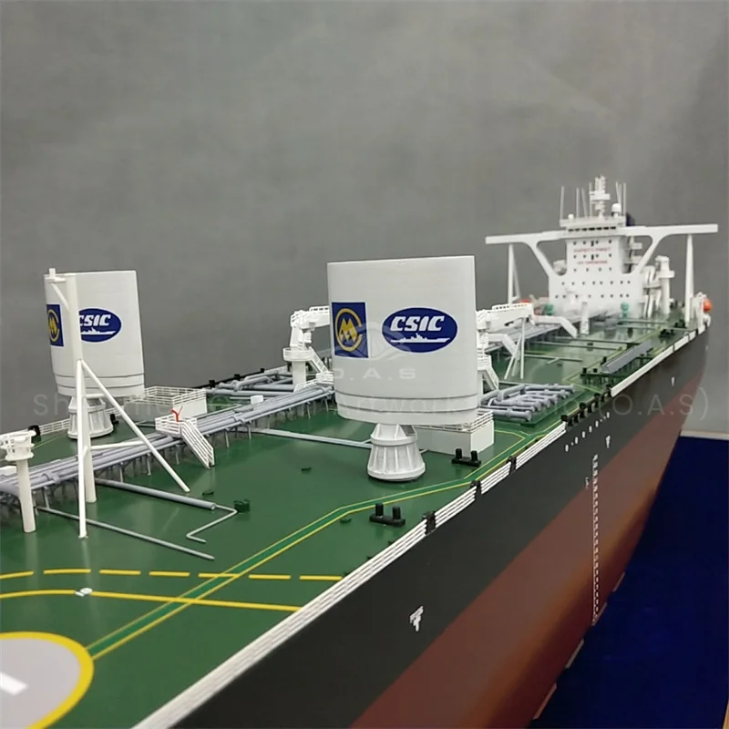 Highly restored ULCC model is crafted per CCS standards with professional shipbuilding model techniques. It accurately displays the ship’s gross tonnage and complete general arrangement, reproducing ultra-large crude carrier structures in precise detail.Made of premium materials with fine workmanship, this realistic vessel model works perfectly for exhibition displays, office ornaments, maritime teaching and high-end business gifts.We support customized colors, logos and scales. As a professional manufacturer, we provide stable quality and bulk order services for shipping groups and marine industry clients.Amber@vesselmodel.com Tel: +86 18038048785