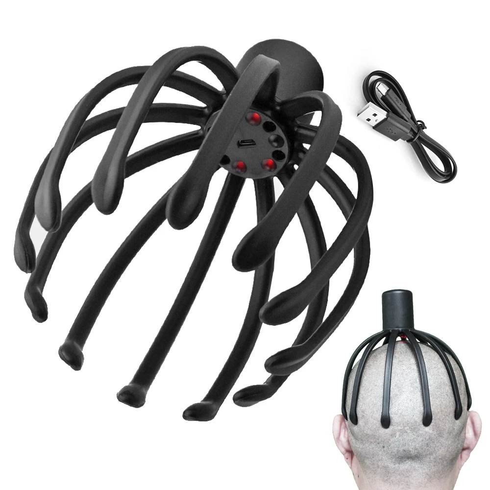 3 режима вибрации головы осьминога массажер