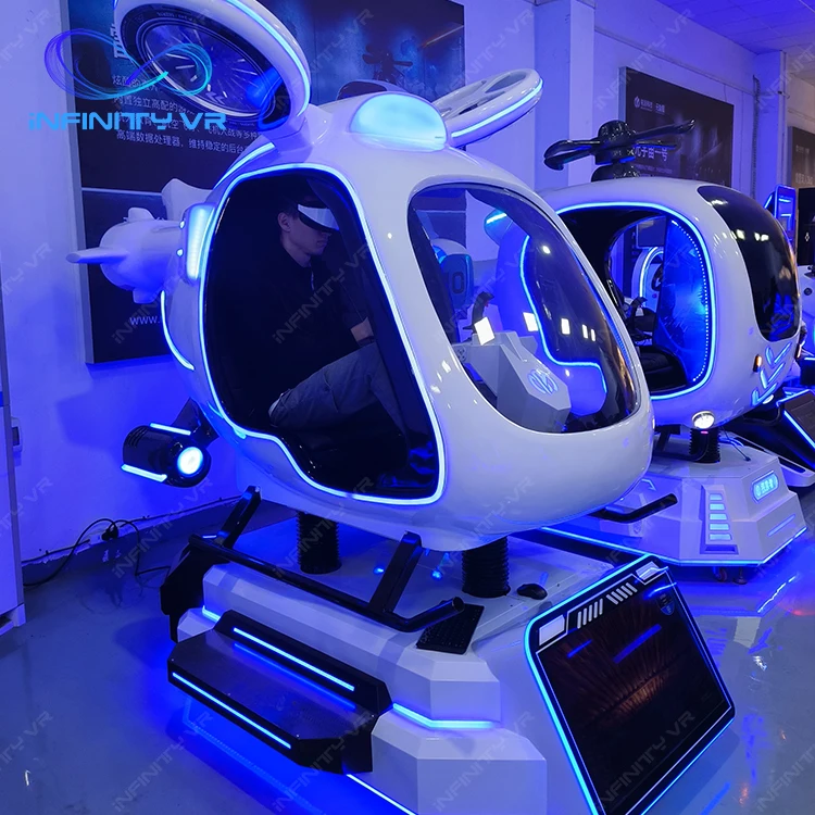 New Design Vr Flight Simulator Helicopter  Virtual Reality Airplane Simulator Game 9D Vr Cockpit 360 Aircraft  Vr Flying Chair