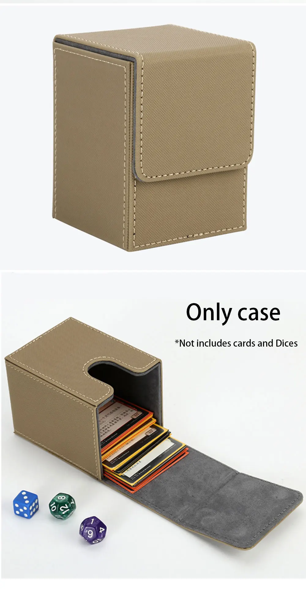 Card Deck Box For Mtg Commander Decks Leather Deck Card Case For Tcg