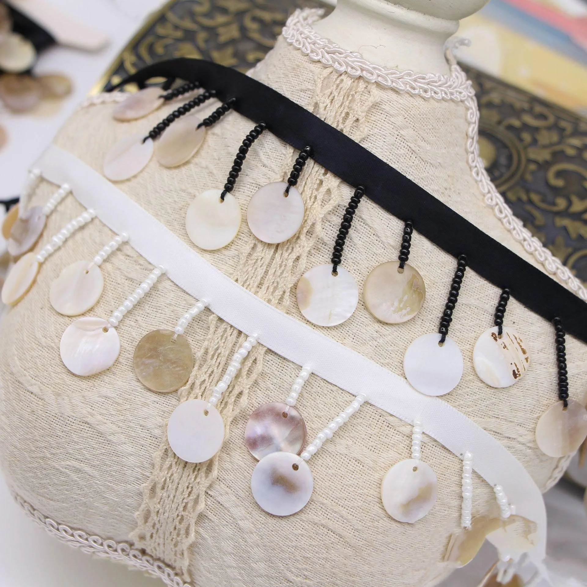 DIY Clothes Sewing - Embellish with Beaded Lace Trims