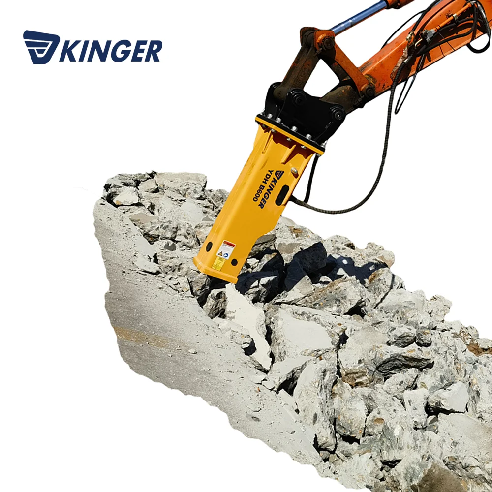 Kinger Hydraulic Rock Breaker Demolition Hammer Construction Breaker ...