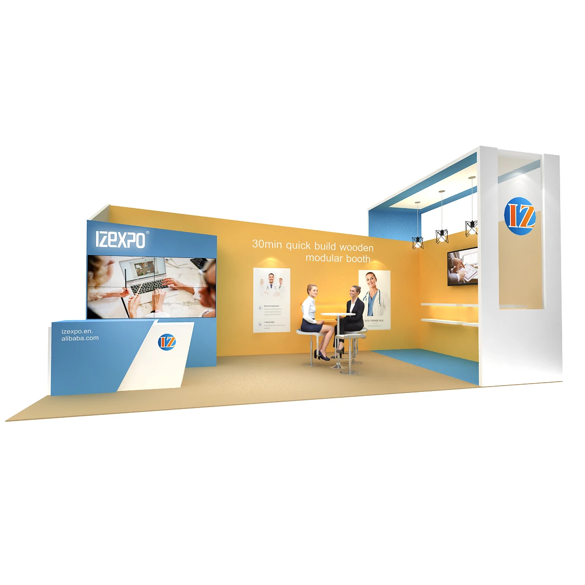 fair stand exhibition stand Custom trade show exhibits 10 x 20 custom ...