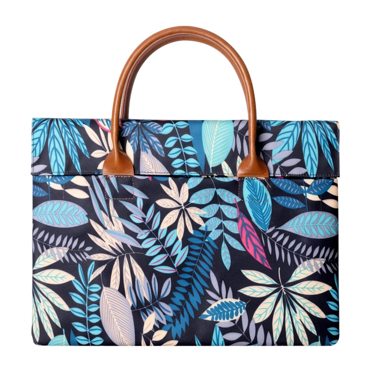 floral computer bag