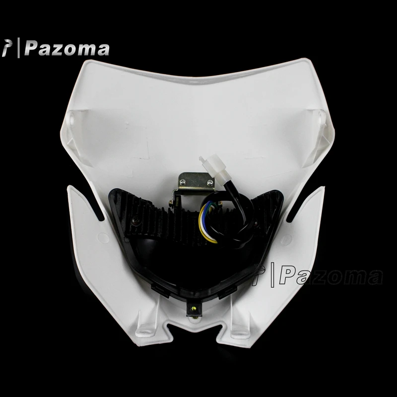 Faro Moto ABS 12V 35W Con Carena E Luci Diurne – Compatibile Con Yamaha YZ, WR, TTR 125/230/250/450, Kit Sostituzione Con Accessori