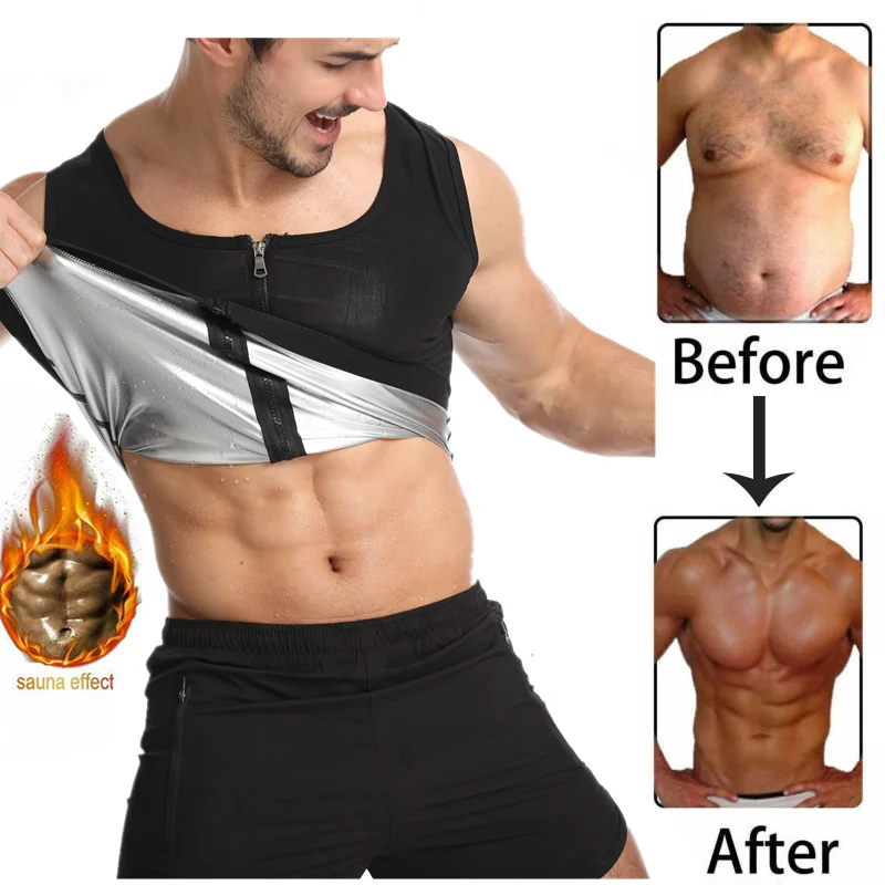 Men Sauna Shaper Vest Thermo Sweat Shapewear Tank Top Slimming