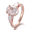 Bague en or massif 10K avec diamant de laboratoire