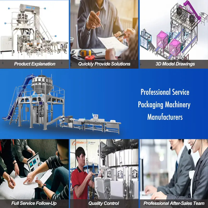 High Speed Twins VFFS Packing Machine Automatic Weighing Filling Puffed Food Chips Double Bagger Packaging Machine