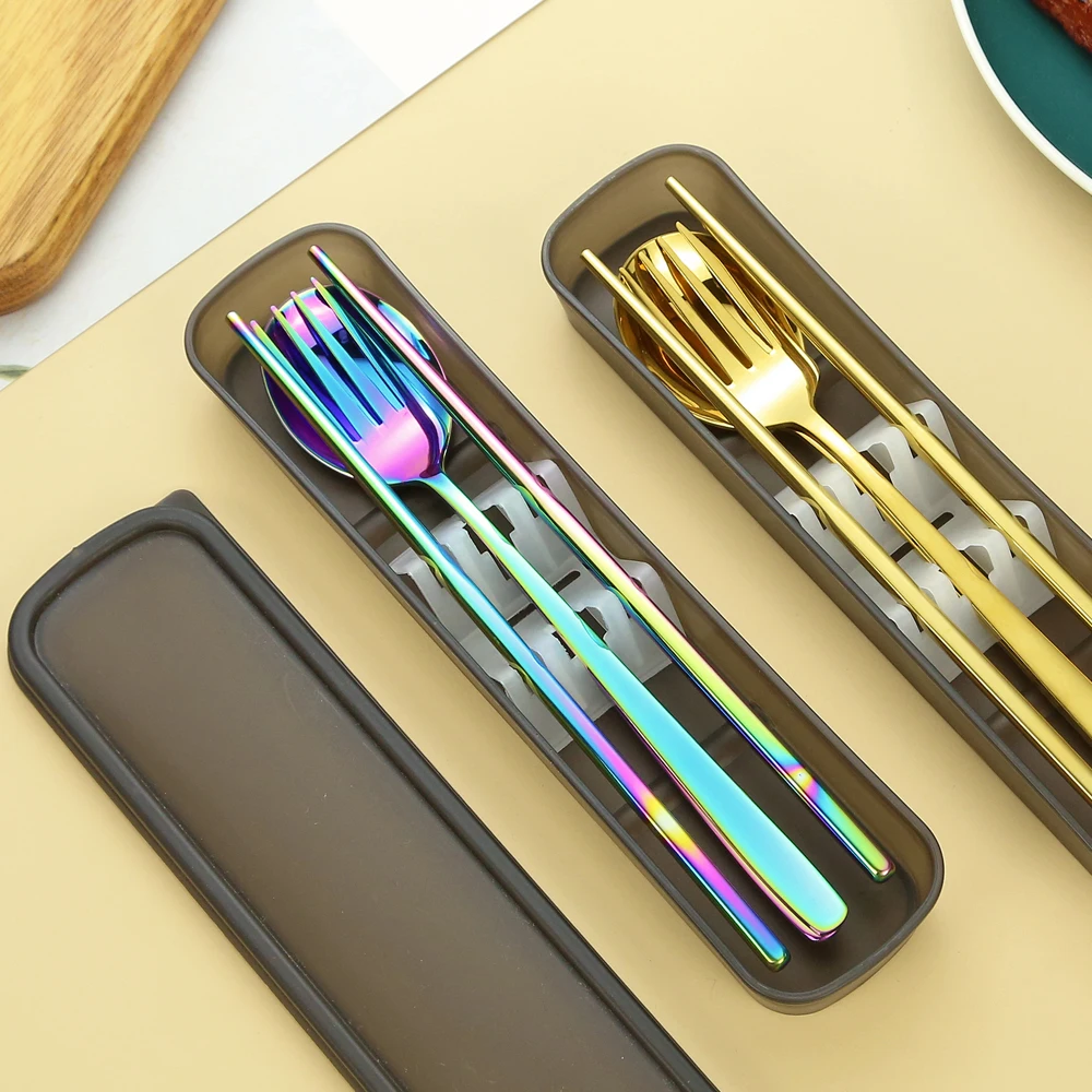 food-safe portable travel cutlery set personal