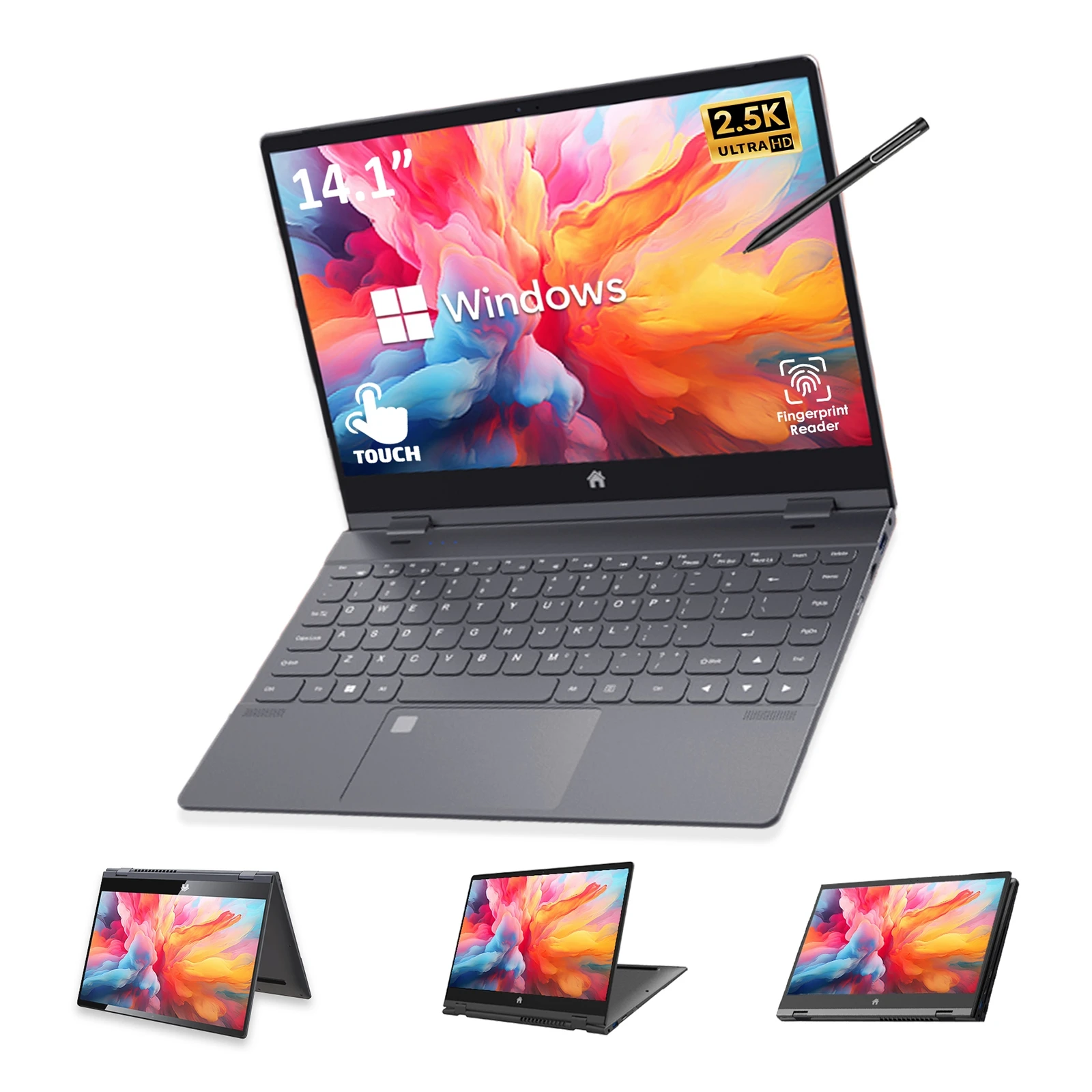 iiyama N240PU メモリ6GB SSD128Gb Windows11 GXMO Y140N 14.1 Inch Yoga Laptop - Win11, Touch Screen