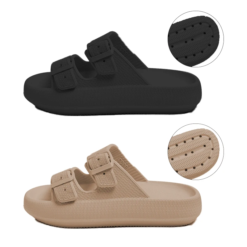 Pinzone Пользовательские шлепанцы без задника с открытыми пальцами Eva толщиной мягкое дно оптовая мягкие кожаные сандалии для использования вне помещений; Чувственные Лидер продаж