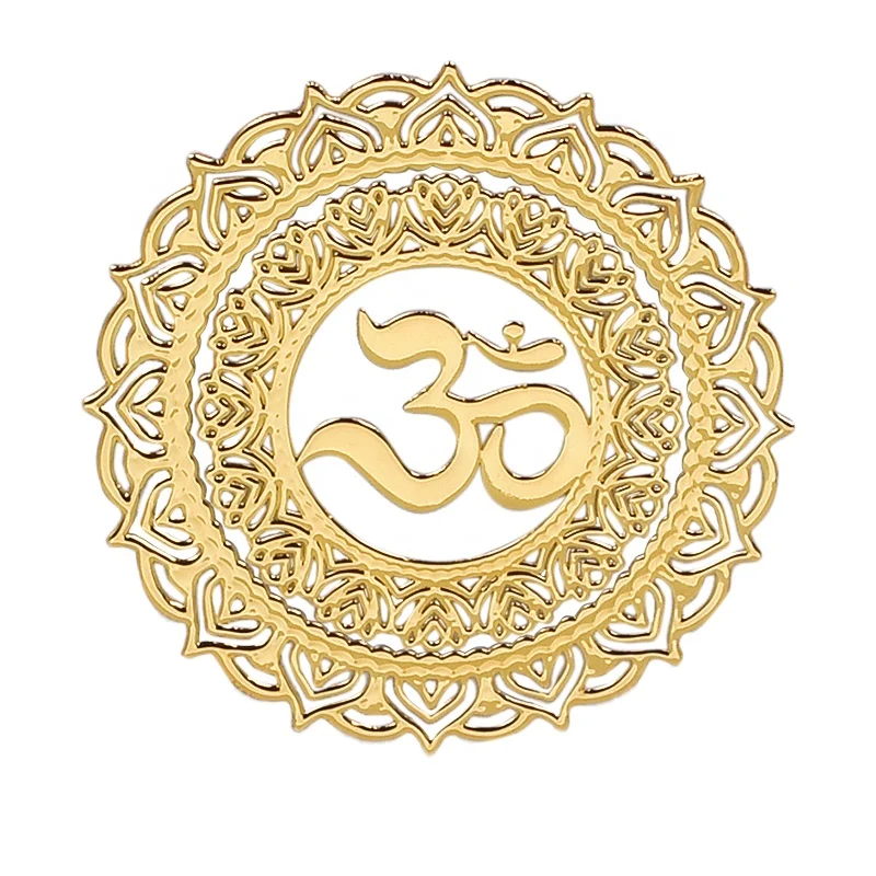 Gold Elephant with OM Design Special Hollow 4G 5G Anti-Radiation Stickers PVC EMF Protection